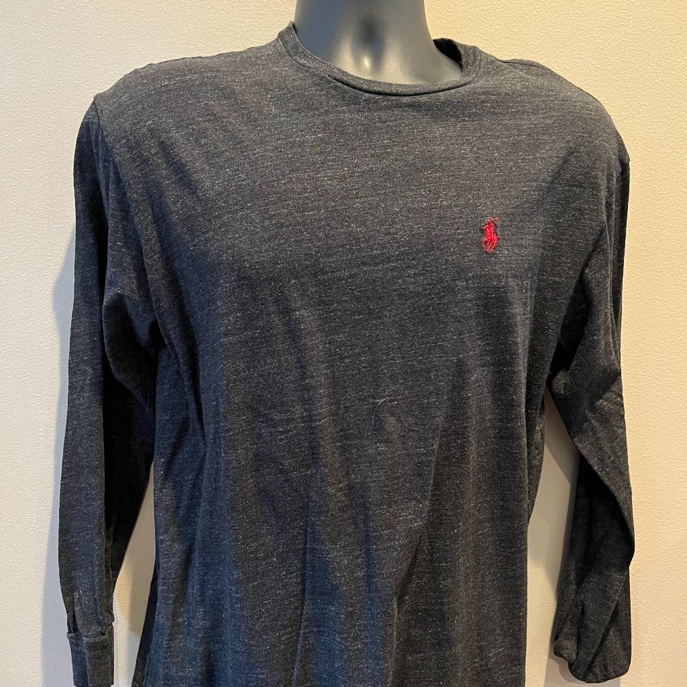 Polo Grey Long Sleeve. Size Small